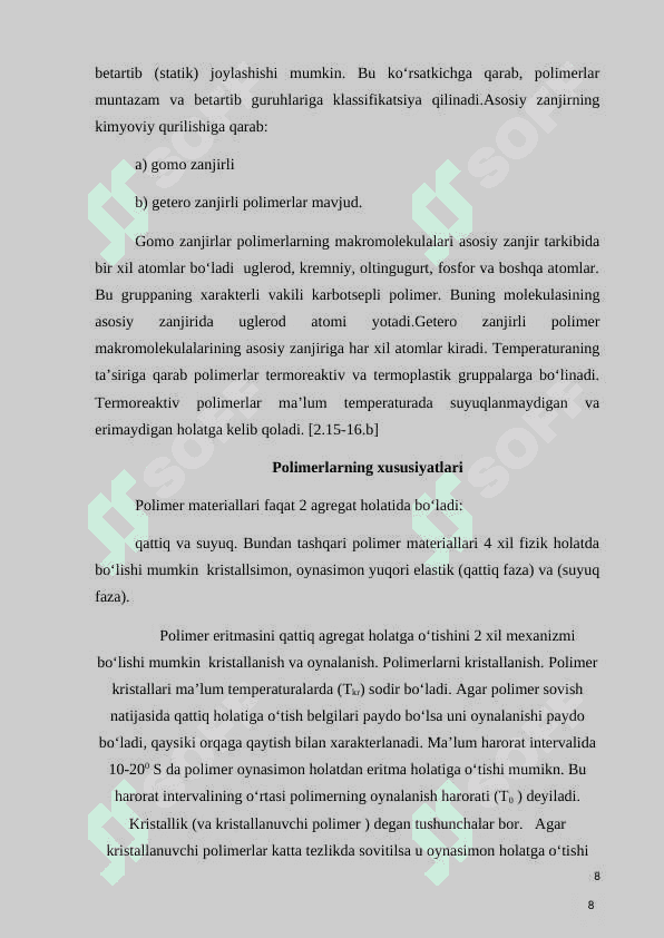 Polimer nanotolalar va ularning fizik xossalari 8