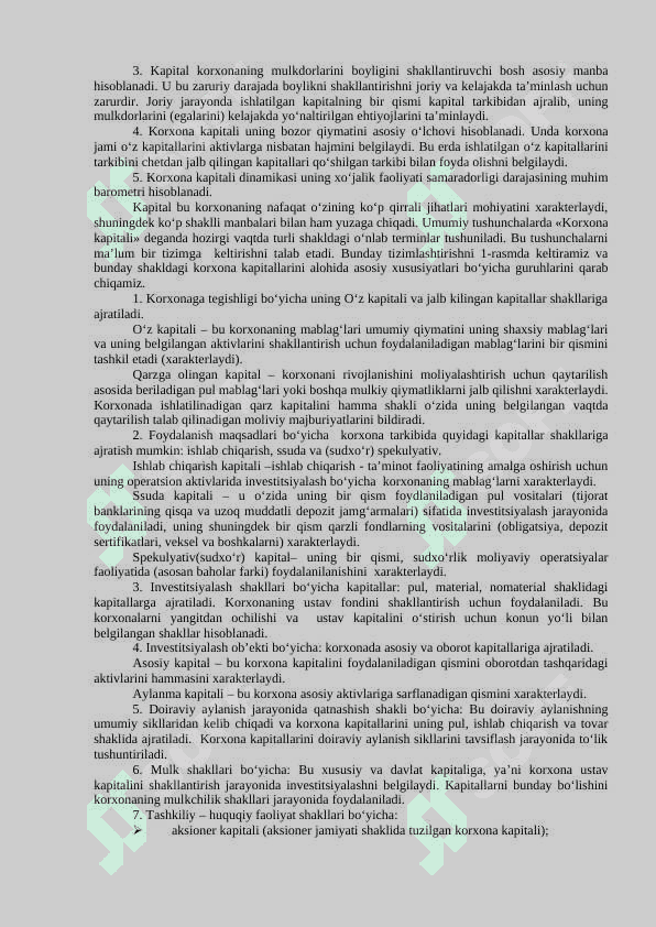 KAPITALNI VA MOLIYAVIY TA’MINOT JARAYONINI BOSHQARISH 3