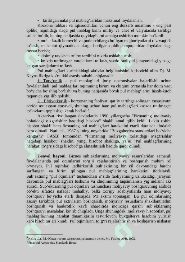 KORXONA PUL OQIMLARINI BOSHQARISH 3