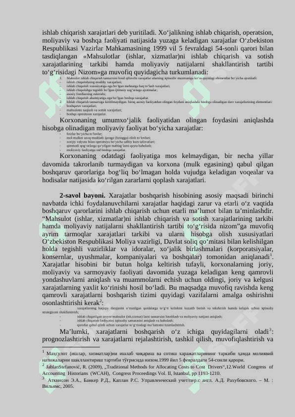 KORXONALARDA XARAJATLARNI BOSHQARISH 3