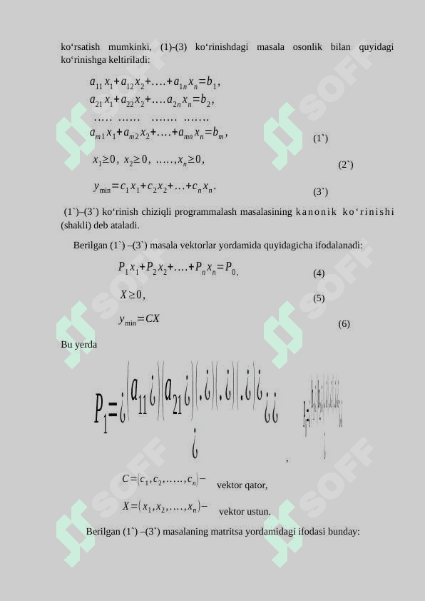 CHIZIQLI PROGRAMMALASHTIRISHNING UMUMIY MASALASI VA UNI GEOMETRIK TALQINI 2