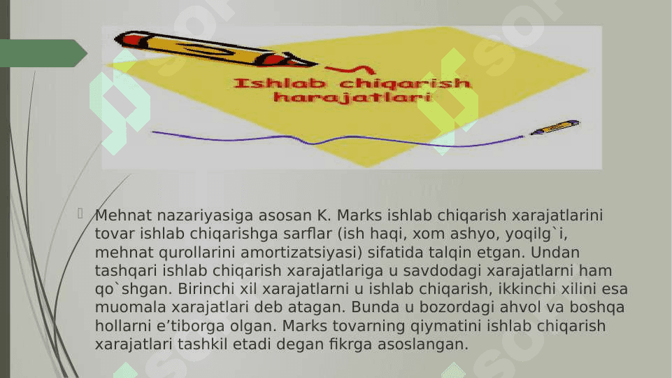 ISHLAB CHIQARISH HARAJATLARI VA ULARNI KAMAYTIRISH USULLARI. 7