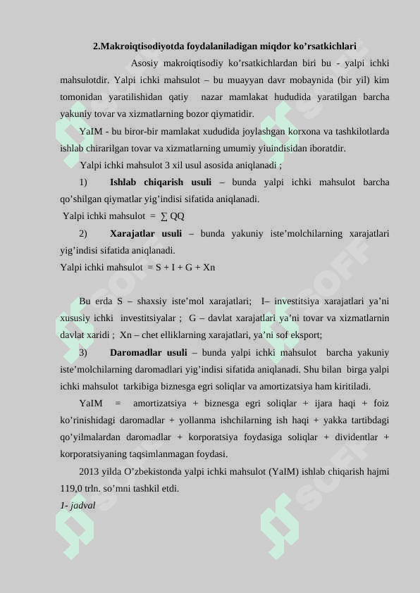 Asosiy makroiqtisodiy ko’rsatkichlar 4