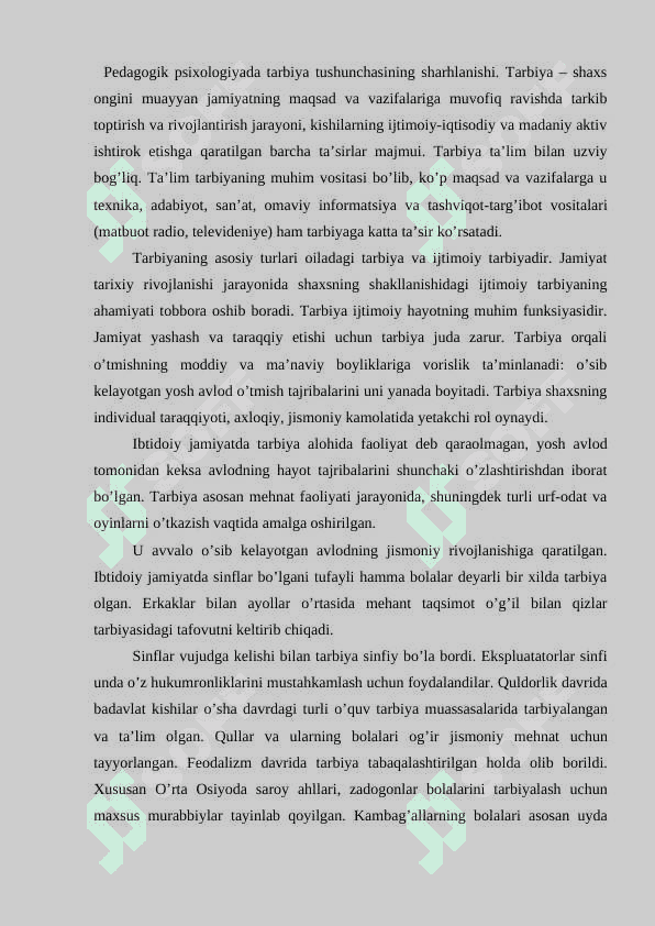 TURLI YOSH DAVRLARIDA O’ZLASHTIRISH XUSUSIYATLARI 2