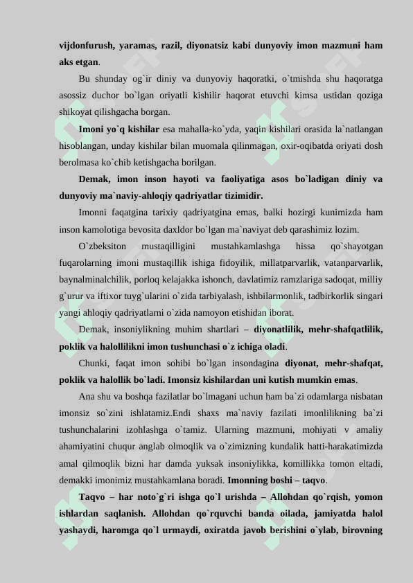 Islom qadriyatlari va ma’rifatining hozirgi davrdagi ahamiyati 7