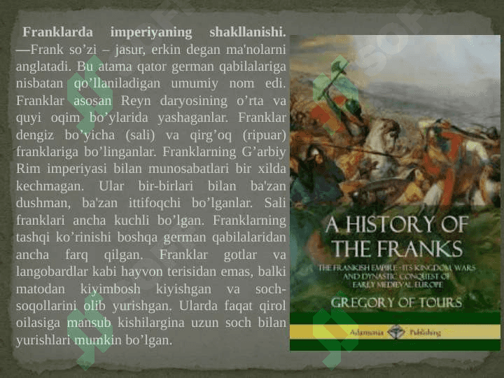 Ilk o'rta asrlarda G'arbiy Yevropaning tarixi 7