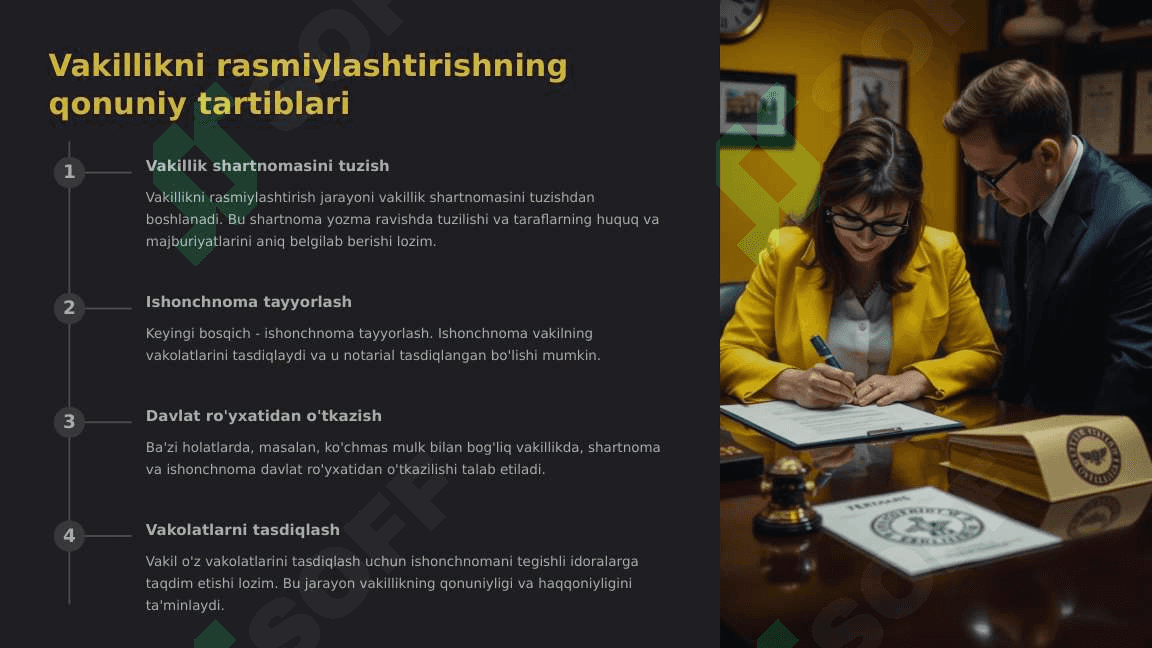 Vakillikning mohiyati va ahamiyati 2