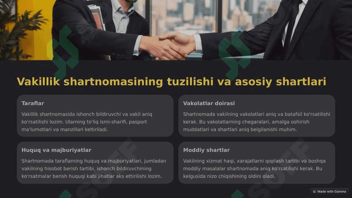 Vakillikning mohiyati va ahamiyati 3
