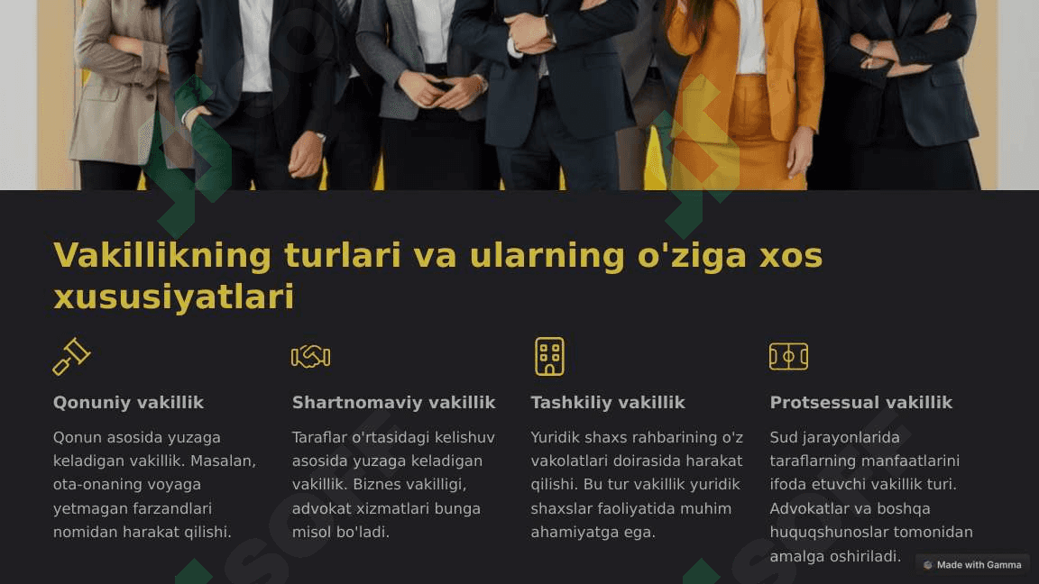 Vakillikning mohiyati va ahamiyati 4