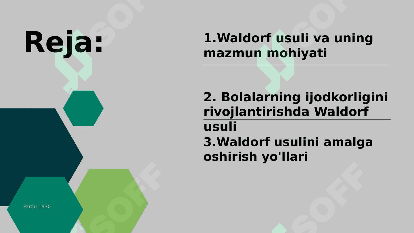 Waldorf usuli 2