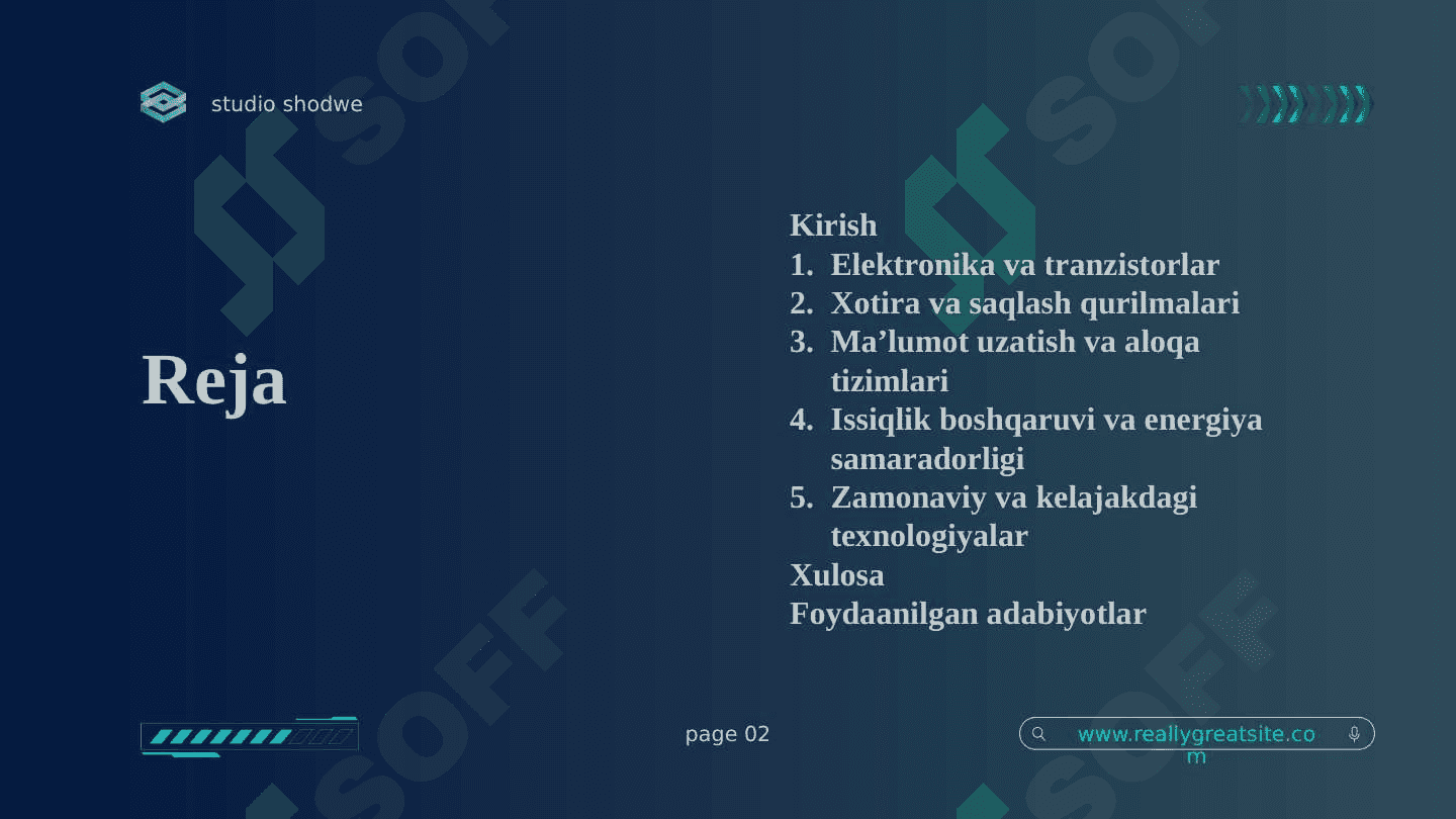 Kompyuter ishlashining fizik asoslari 2