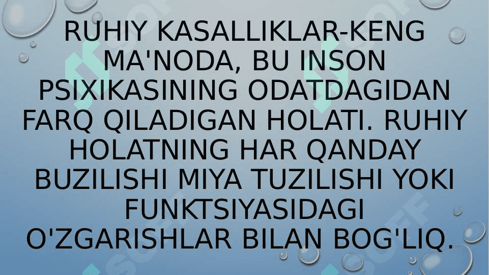 Psixologik kasalliklar 4