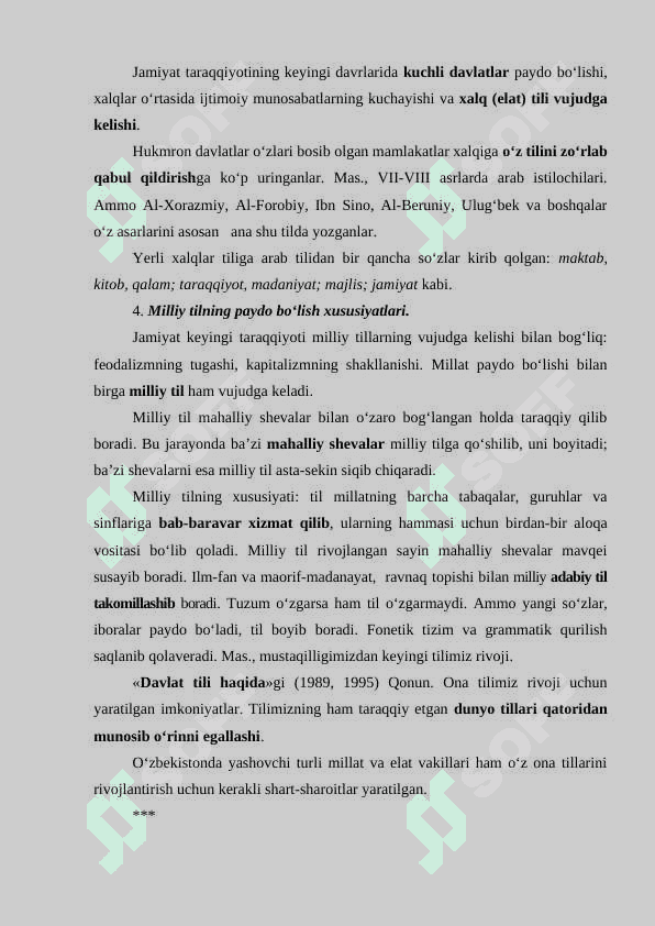TILLARNING SHAKKLANISH VA TARAQQIY QILISHI 3