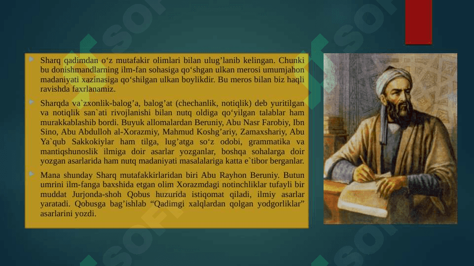 Sharq mutafakkirlarining til haqidagi qarashlari 5