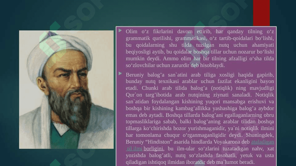 Sharq mutafakkirlarining til haqidagi qarashlari 8
