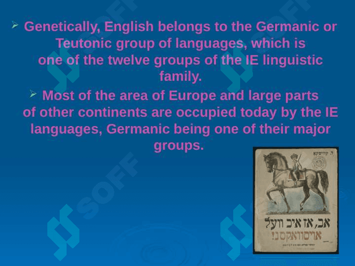 Specific features of Western Germanic languages 4