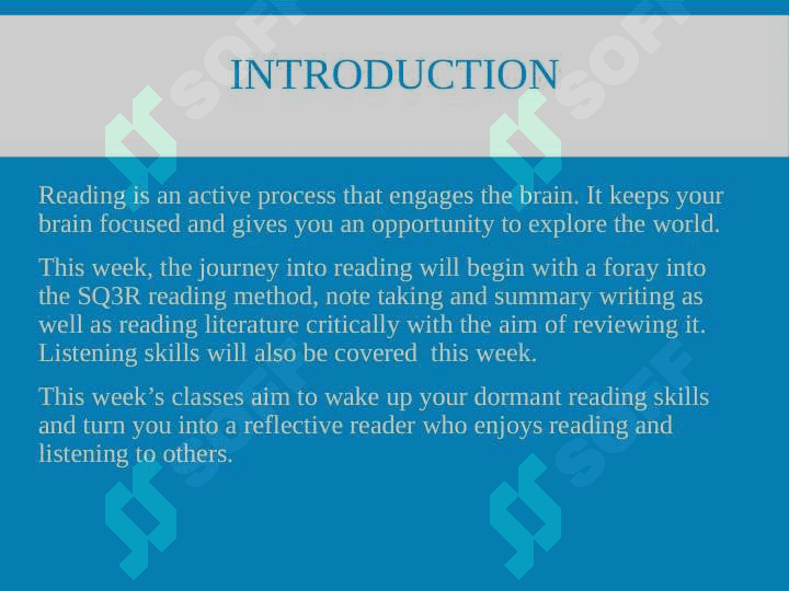 Spread Reading 3