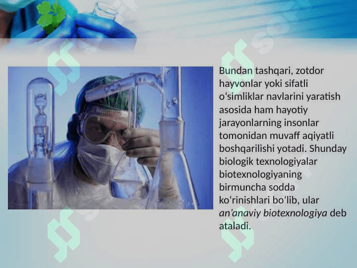 Gen va hujayra muhandisligiga asoslangan biotexnologiya 4