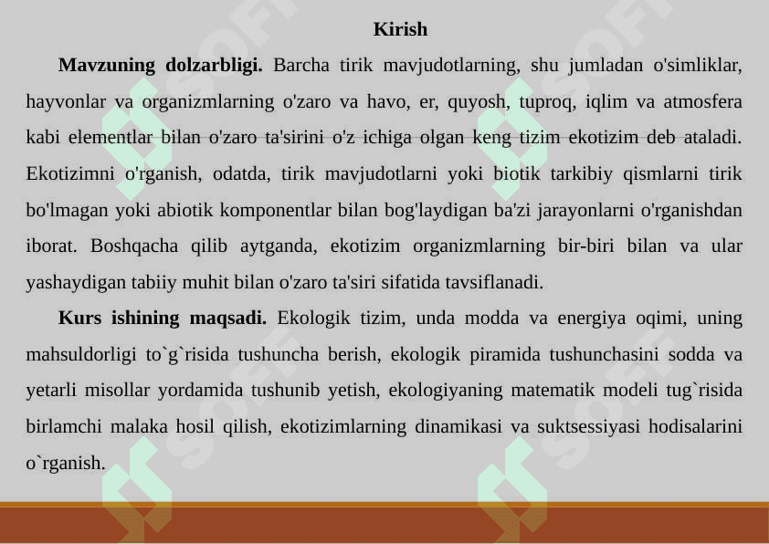 EKOTIZIMLAR VA ULARNING TASNIFI 3