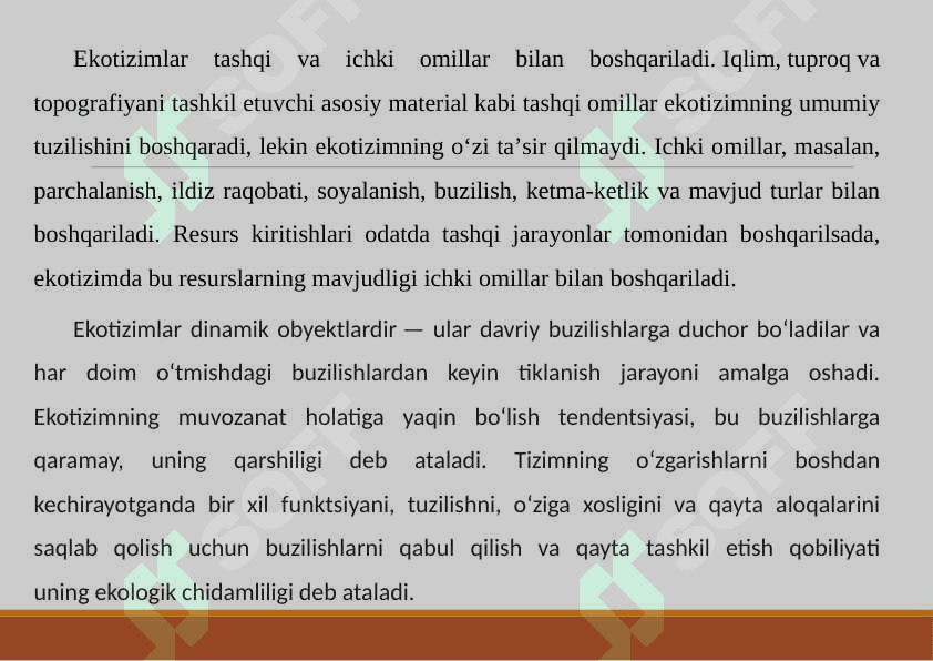 EKOTIZIMLAR VA ULARNING TASNIFI 6