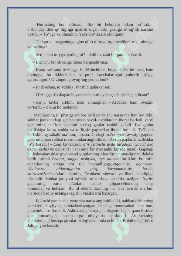 Mavzu: Ilmiy uslub va uning xususiyatlari.Dialogik va Monologik matn 8