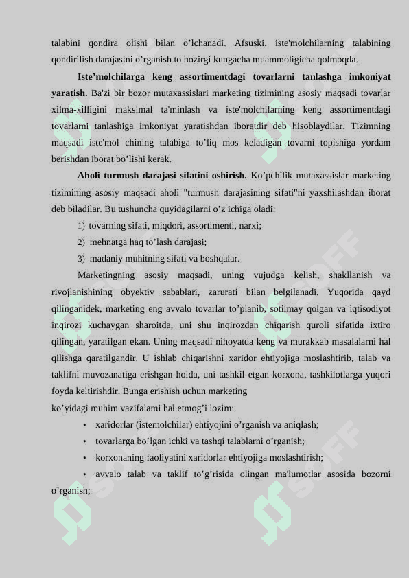 Marketingni maqsadi va mohiyati 5
