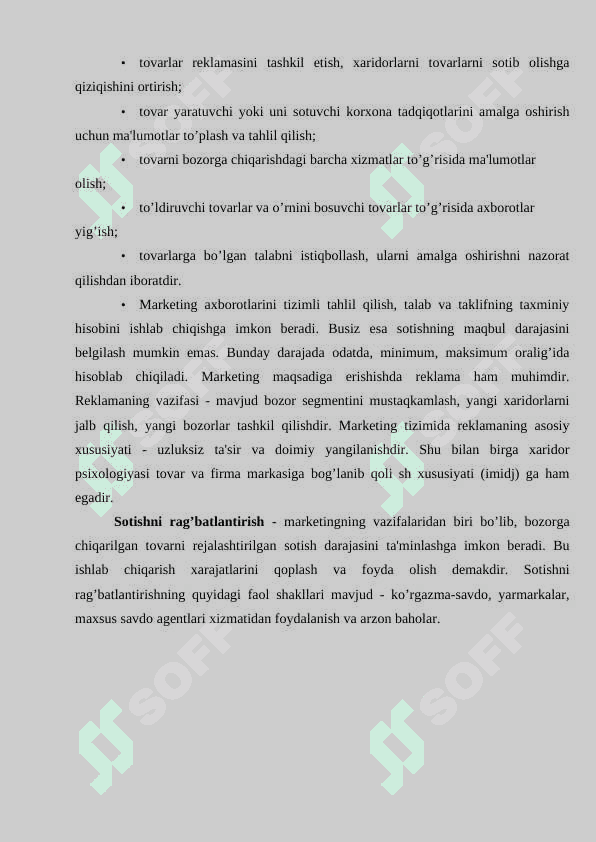 Marketingni maqsadi va mohiyati 6