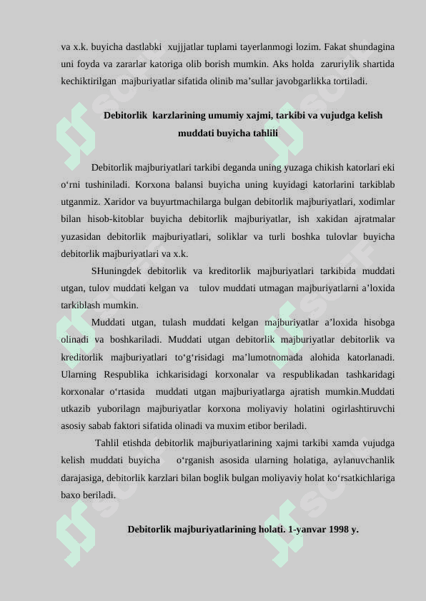 Sanoat korxonalrining debitorlik qarzlarini boshqarish. 8