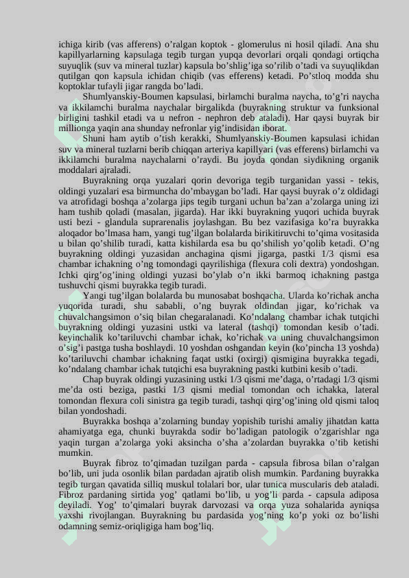 SIYDIK VA TANOSIL A’ZOLARI SISTEMASI 2