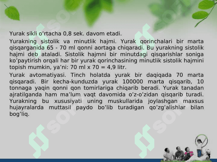 Qon aylanish tizimining anatomik fiziologik hususiyatlari 7