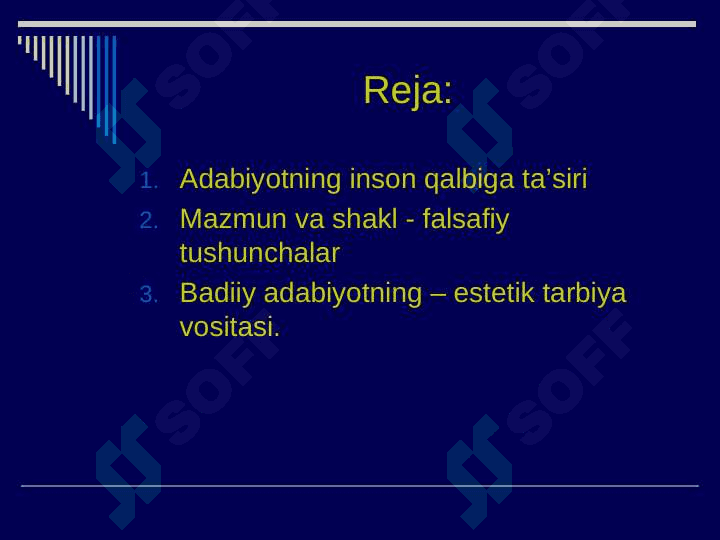 Adabiyot nazaryasi fanining predmeti, badiiy adabiyot 2