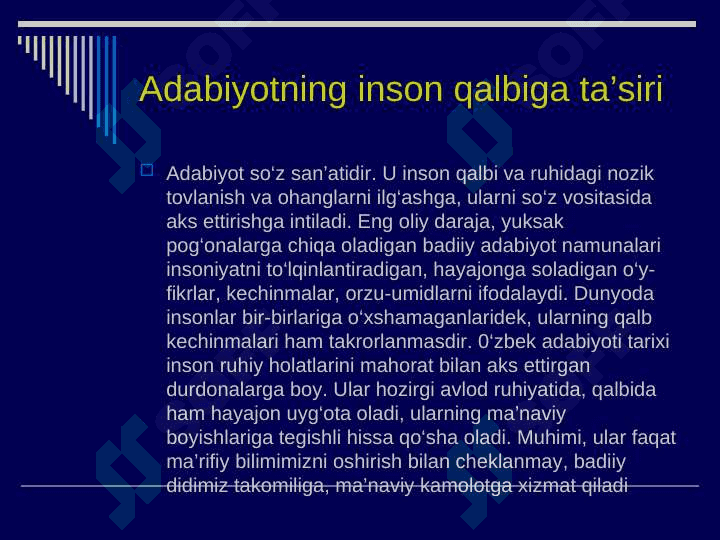 Adabiyot nazaryasi fanining predmeti, badiiy adabiyot 3