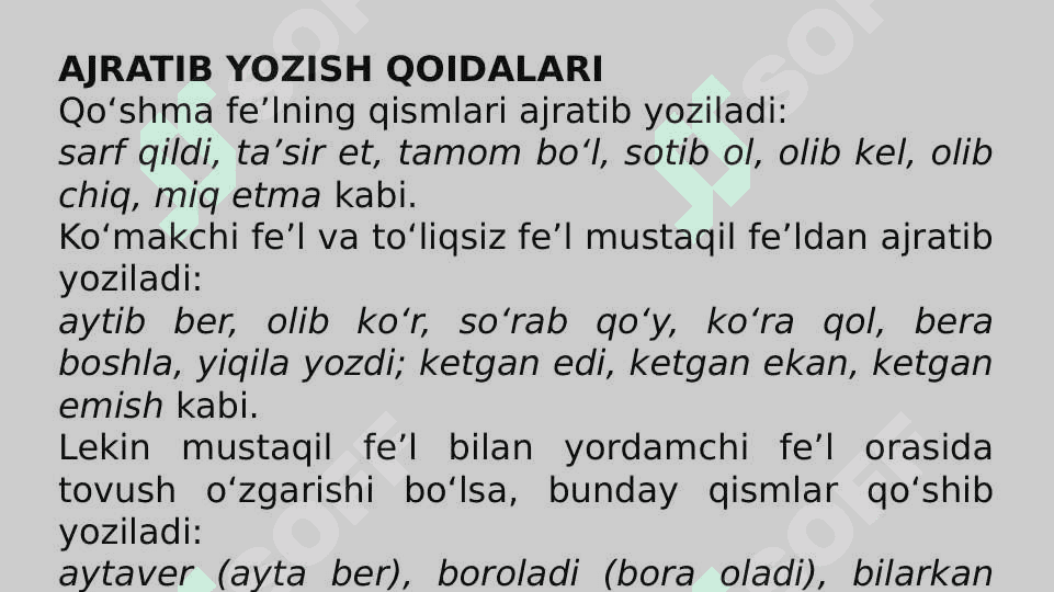 Ajratib yozish va ko’chirish qoidalari 2