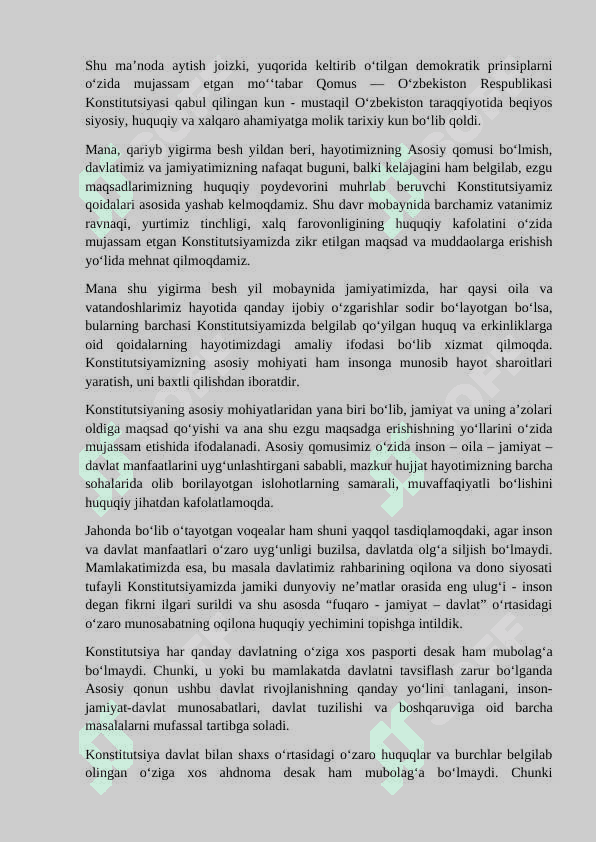 Islomda inson huquqlari himoyasi, ijtimoiy tenglik, adolat va tolerantlik. 3
