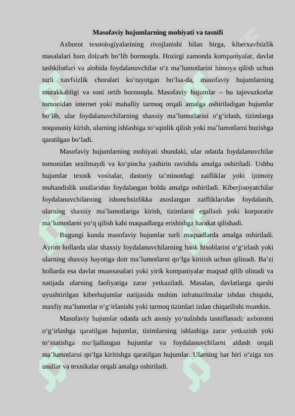 Kompyuter tarmoqlaridagi masofaviy hujumlar 2