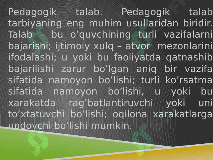 PEDAGOGIK FAOLIYAT MAQSADI UNING O’ZIGA XOSLIGI. 2