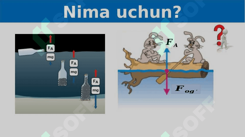 Arximed qonuni 6-sinf fizika 3