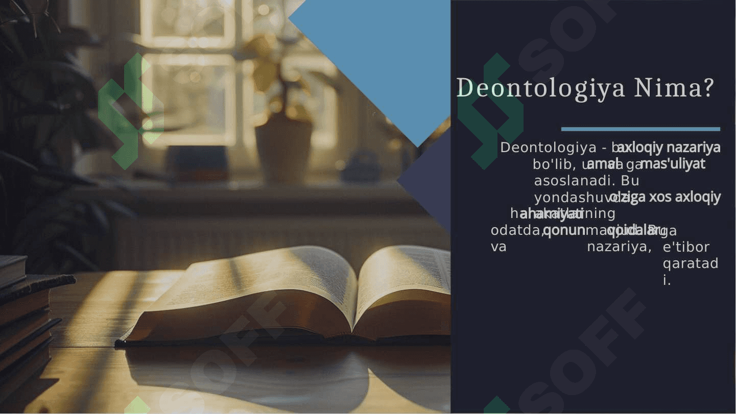 Nizolarni hal qilishda deontologik yondashuvlar. 3