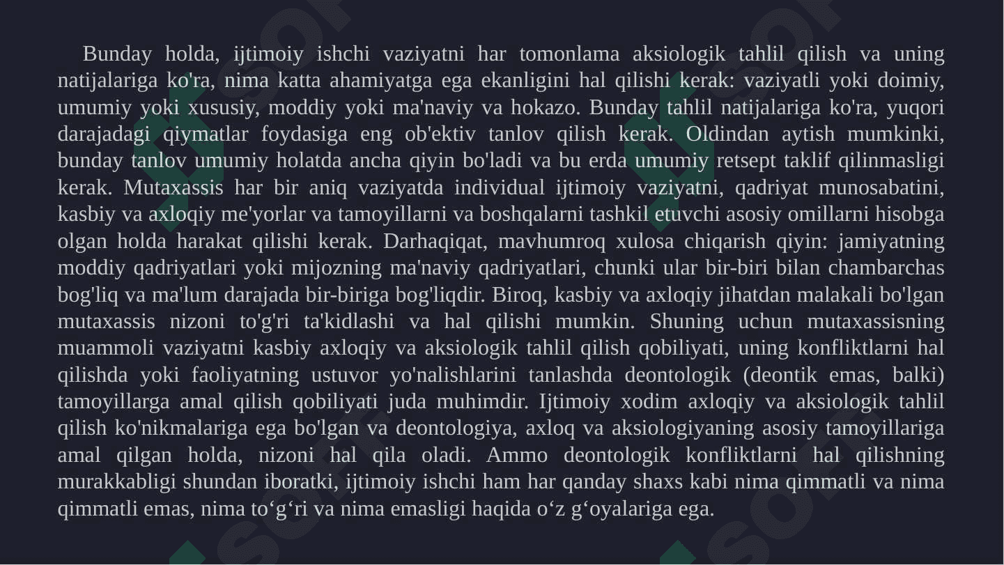 Nizolarni hal qilishda deontologik yondashuvlar. 8