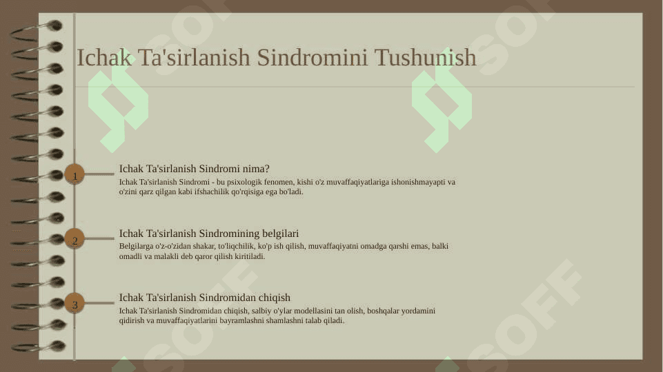Ichak  ta’sirlanish sindromi. ICHAK TA'SIRLANISH SINDROMI 2