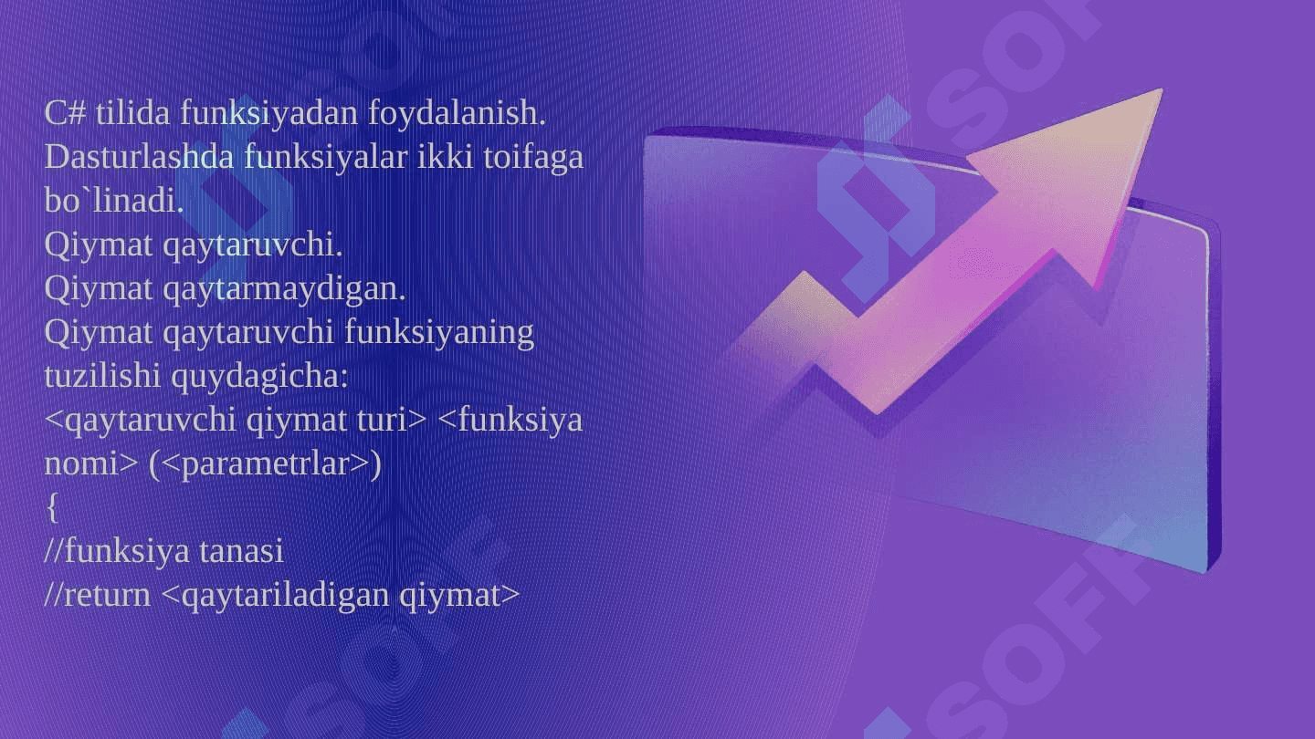 Standart funksiyalari c# dasturlash tilida 3