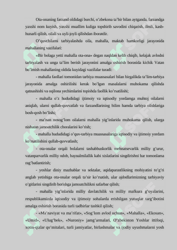 Sinf rahbarining maktab, jamoat tashkilotlari bilan olib boriladigan ishlar 5