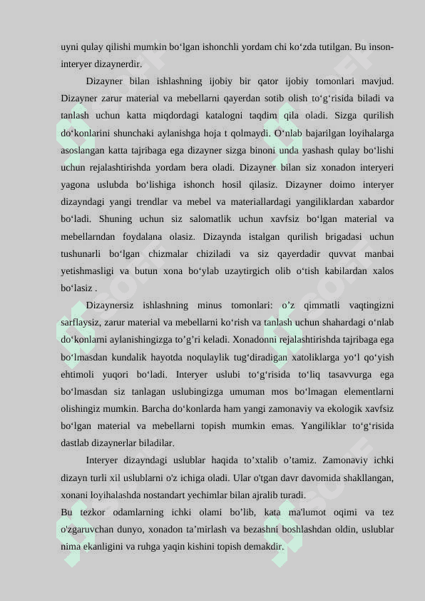 Interyerda o‘simliklar dunyosi 4