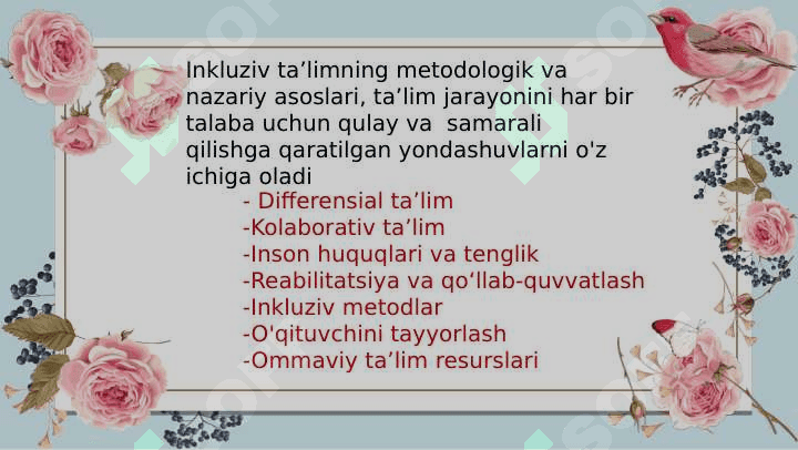 Inkluziv taʼlimning metodologik va nazariy asoslari 3