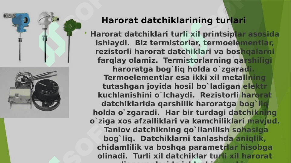 Harorat datchiklari va ularning ish prinsiplar 2