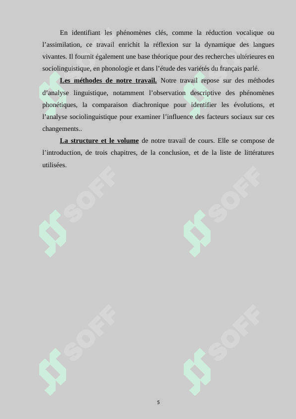Les changements phonétiques en français moderne 5