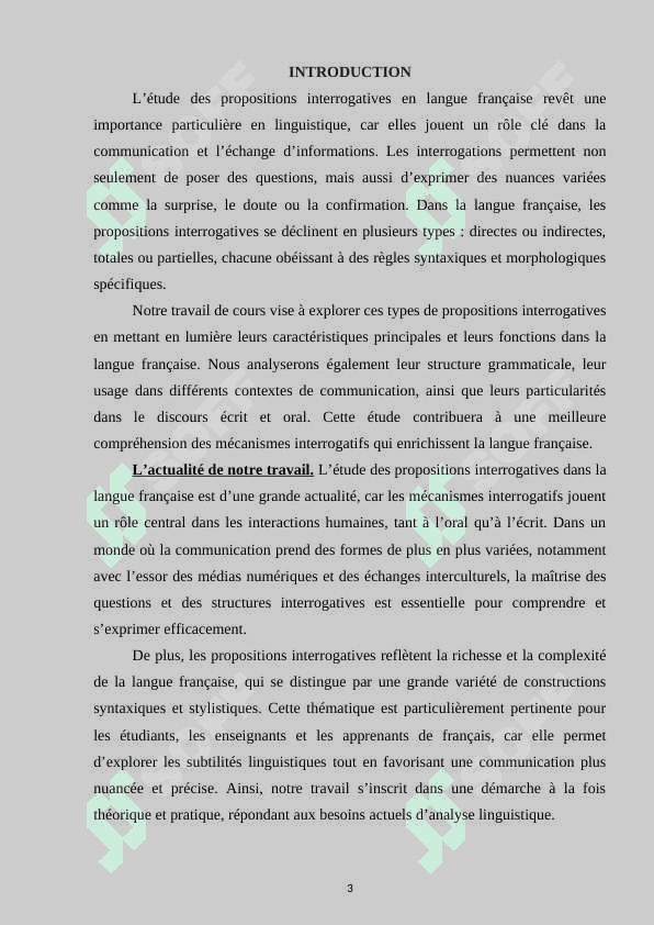 Les types des propositions interrogative dans la langue française 3