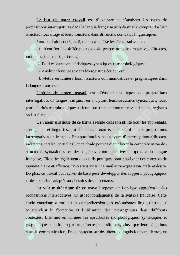 Les types des propositions interrogative dans la langue française 4