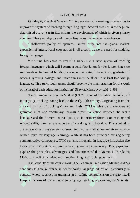 The grammar translation method 3