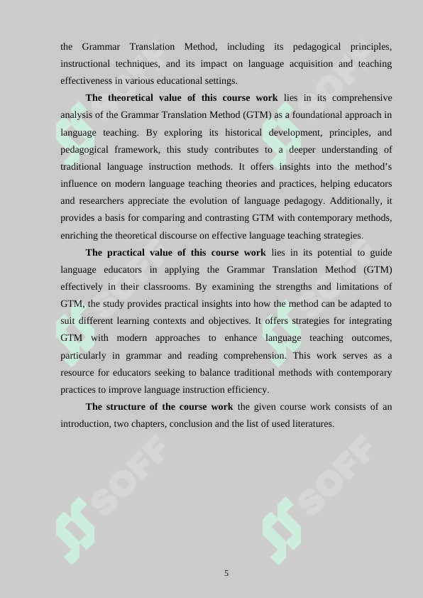 The grammar translation method 5